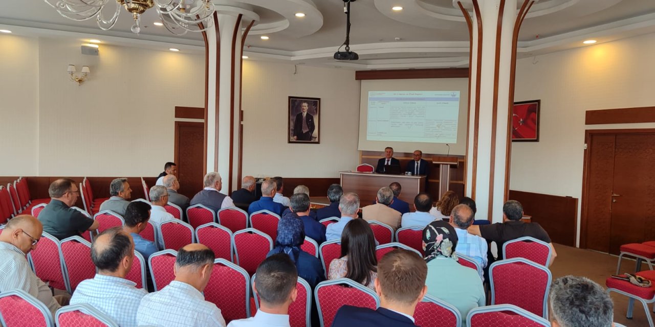 Konya’da eğitim müfettişleri yeni dönem için toplantı düzenledi