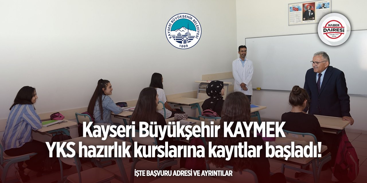 Kayseri KAYMEK YKS hazırlık kursları kayıt başvurusu 2025 - 2026