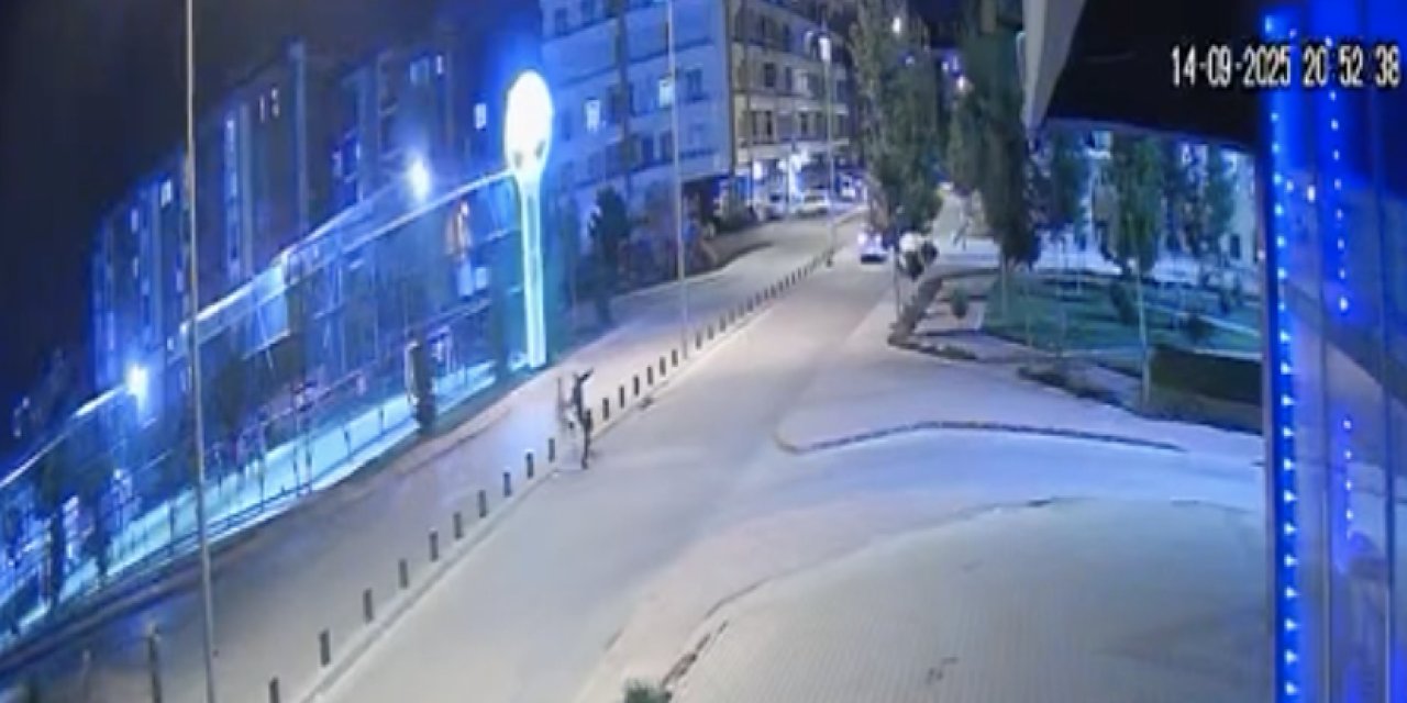 Konya’da parktaki aile kavgası kamerada