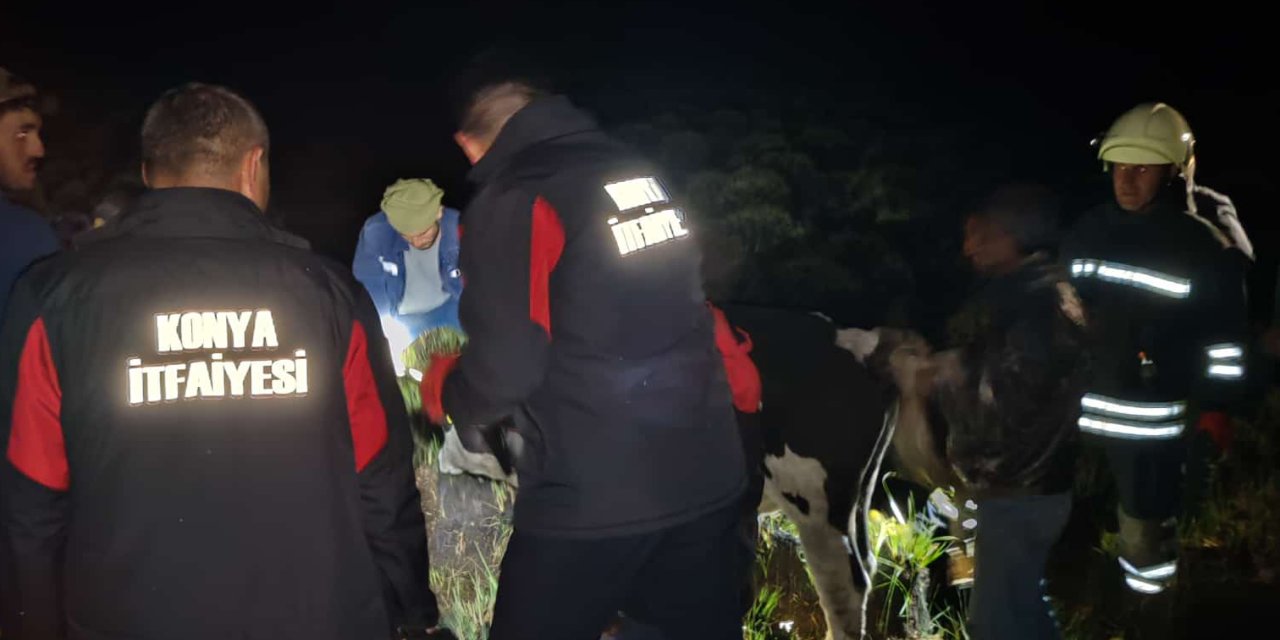 Konya’da itfaiyeden zorlu gece operasyonu! Tam 5 saat sürdü