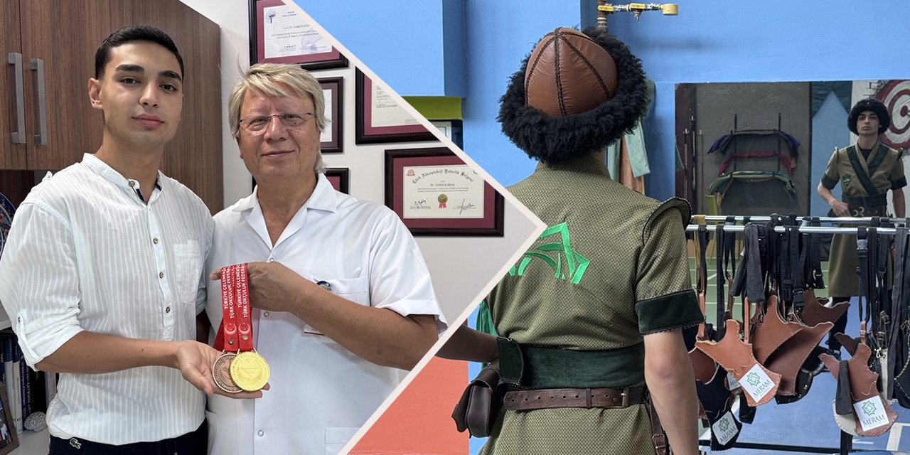 Tedavi olmak için başladığı okçulukta Konya'ya altın madalya getirdi