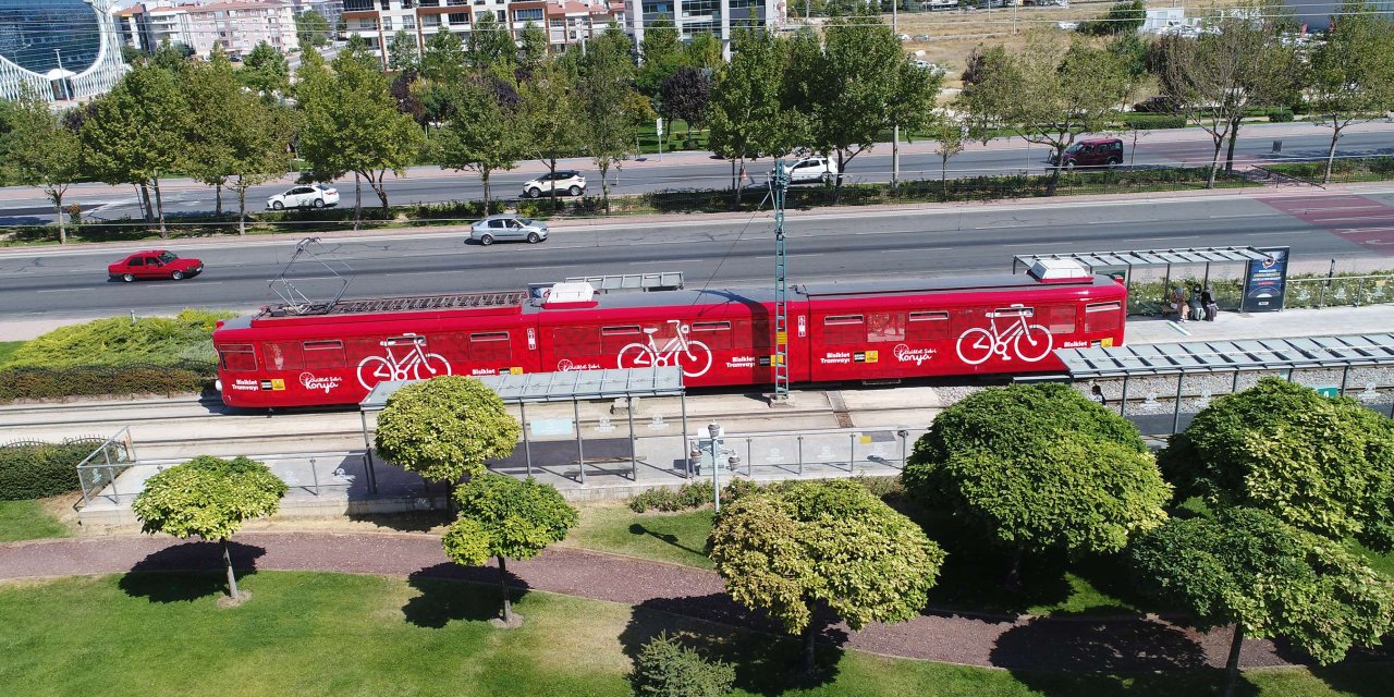 Konya’daki bu tramvay ücretsiz taşıma yapacak