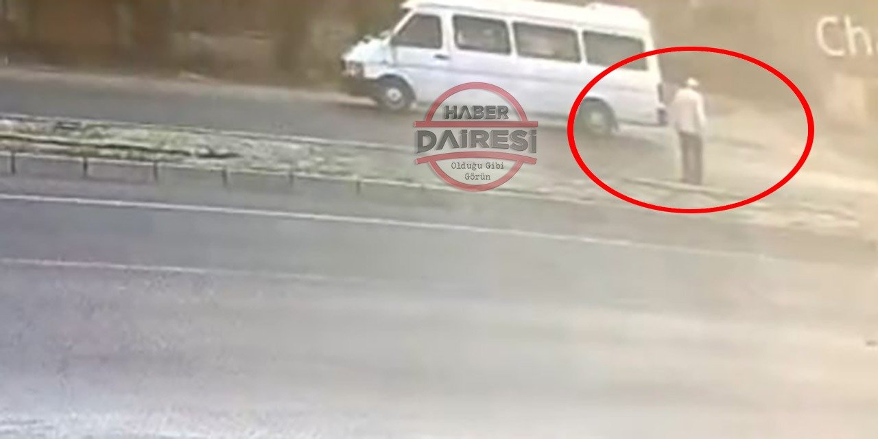 Yer Konya! Yaşlı adam, saniyeler sonra gelen TIR ile faciayı yaşadı