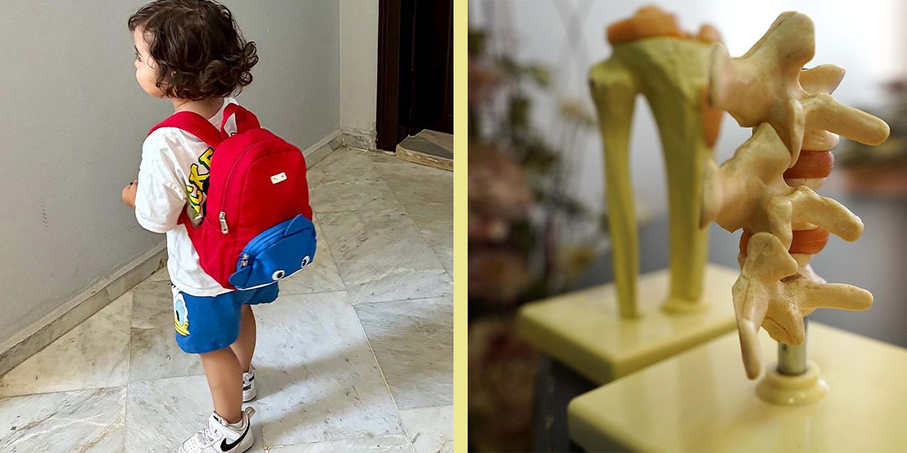 Ağır çanta çocuklarda omurga sağlığını tehdit ediyor