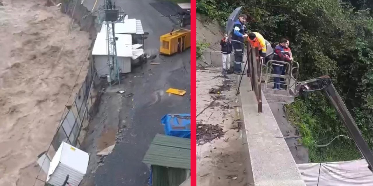 Heyelan tünel inşaatını vurdu, mahsur kalan işçiler kurtarıldı