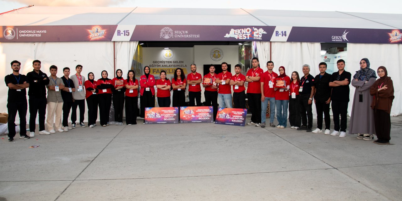 Dronlar uçtu, ödüller kondu! Selçuk Üniversitesi’nden TEKNOFEST zaferi