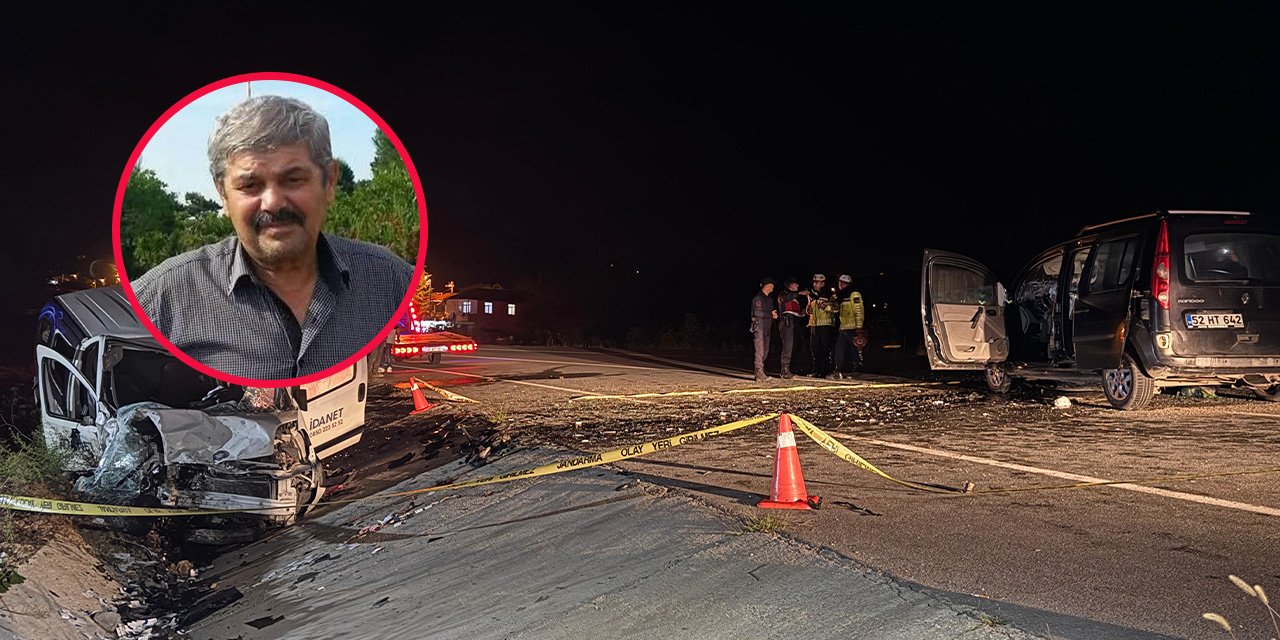 İki araç kafa kafaya çarpıştı: 1 ölü, 2 yaralı