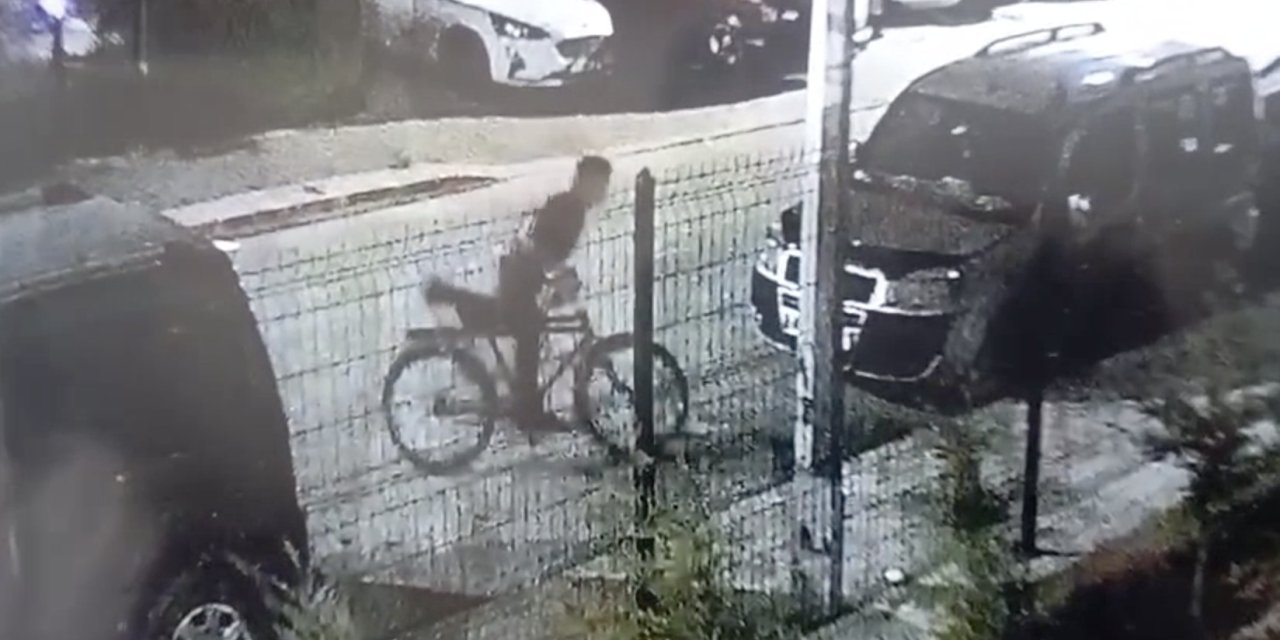 Konya’da çalıntı bisikletle hırsızlık kamerada