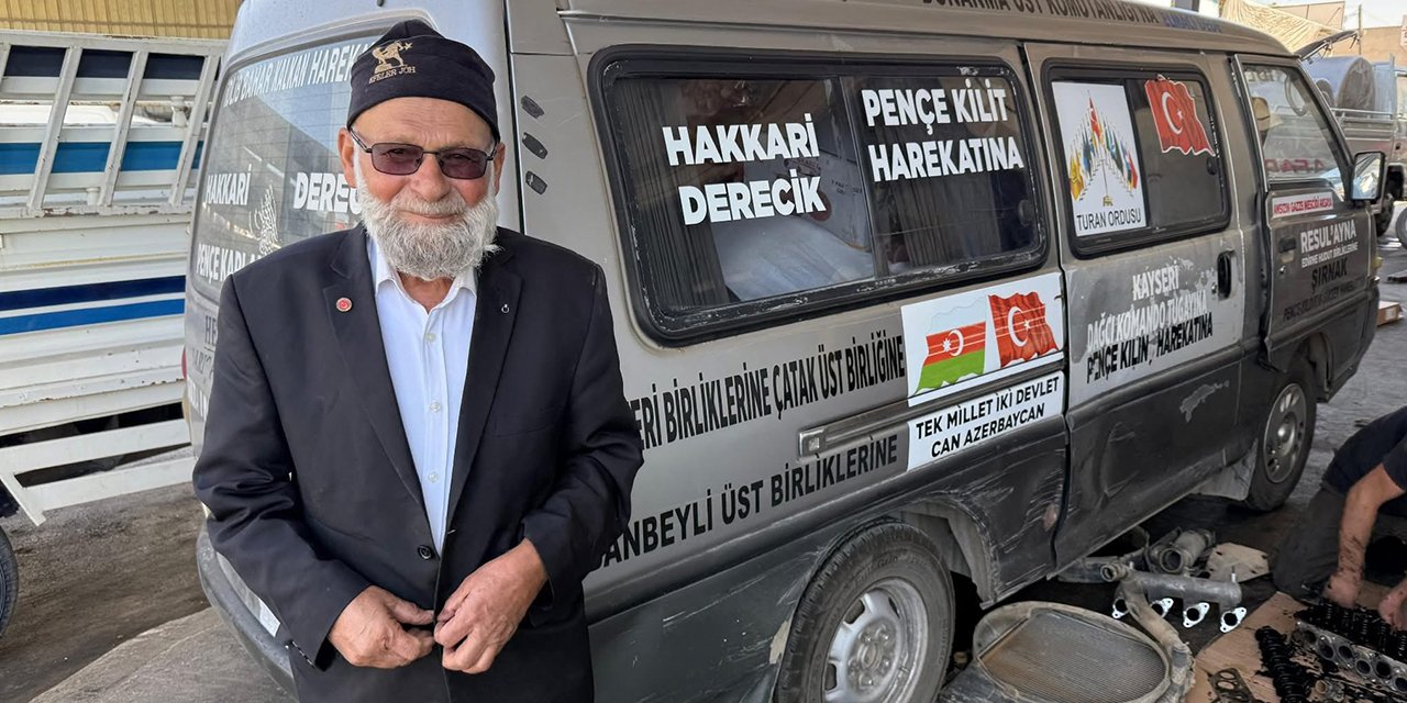 Konya’da aracı bozulan Elmacı Dede’ye yardım eli uzandı