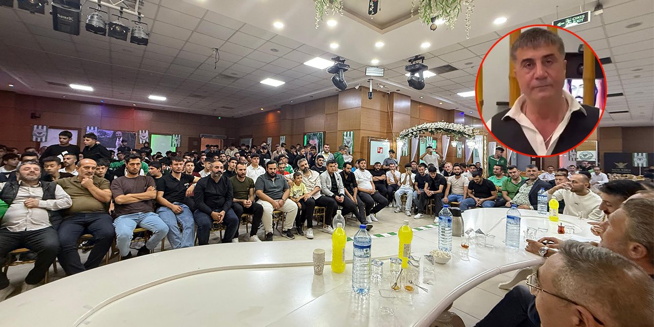 Konyaspor taraftarları yaptı, Sedat Peker paylaştı