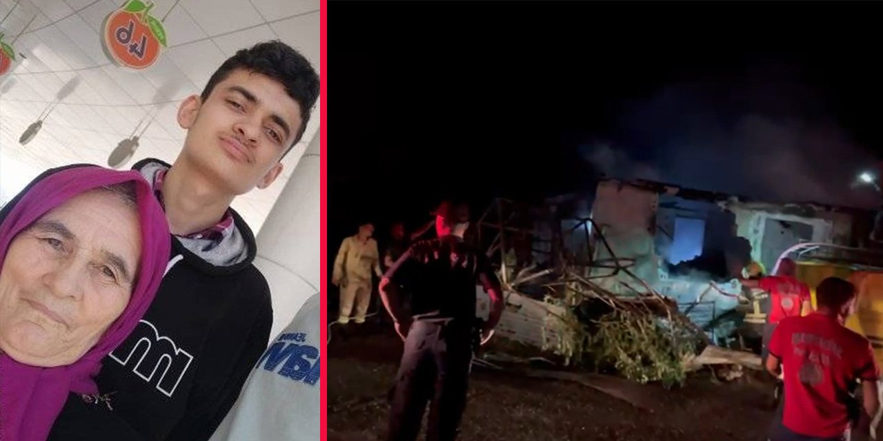 Ahşap ev alev alev yandı! Babaanne ile torunu hayatını kaybetti
