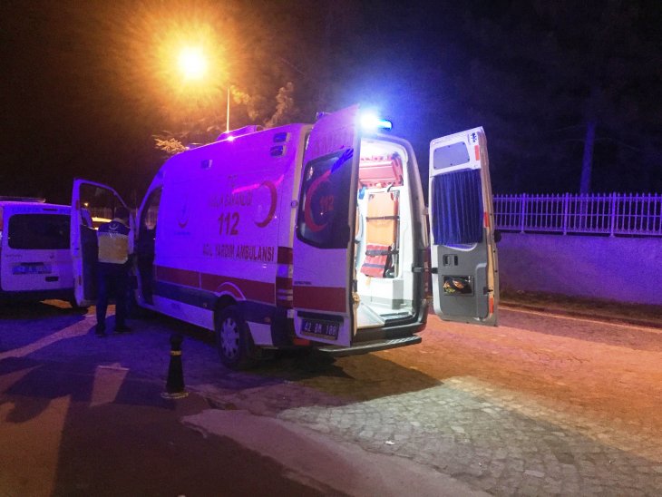 Konya'da otomobilin çarptığı yaya ağır yaralandı