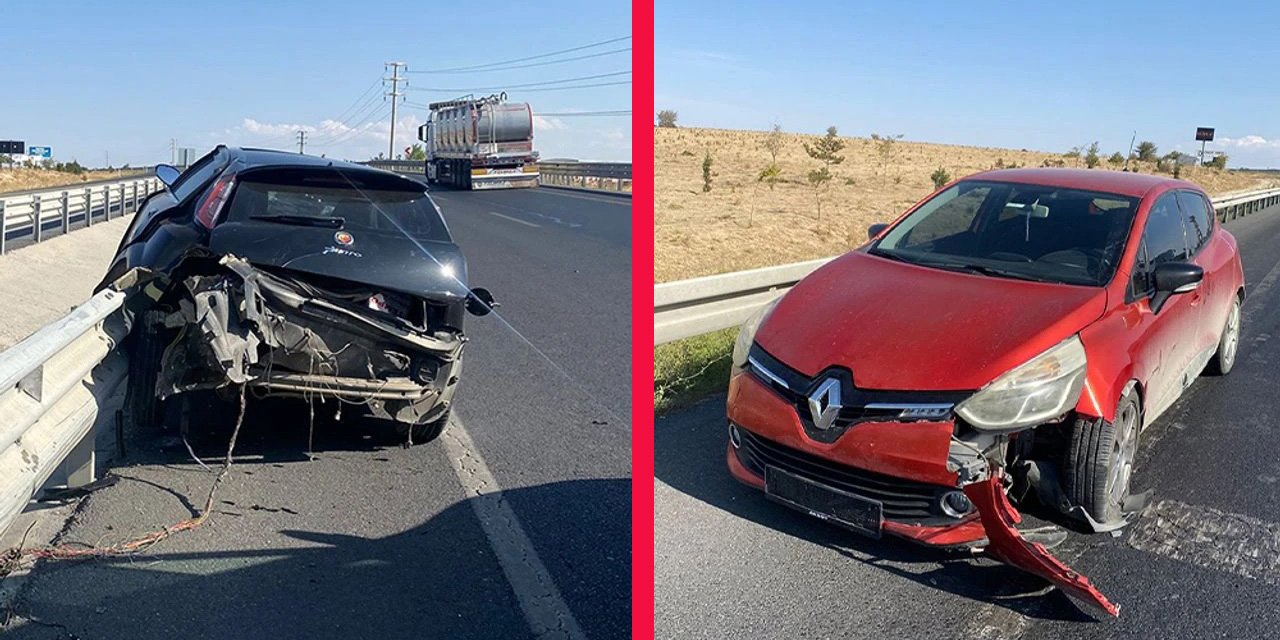 Konya’da araçtan kopan tekerlek kazaya yol açtı: 1 kişi yaralı