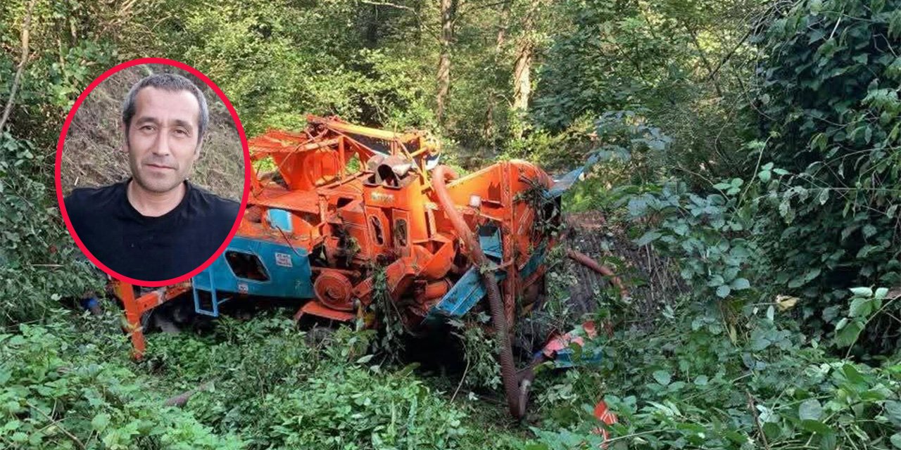 Uçuruma yuvarlanan patozun sürücüsü hayatını kaybetti