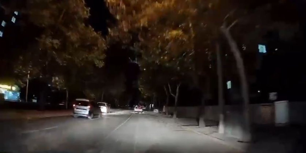 Konya’da makas atan sürücü trafiği tehlikeye düşürdü