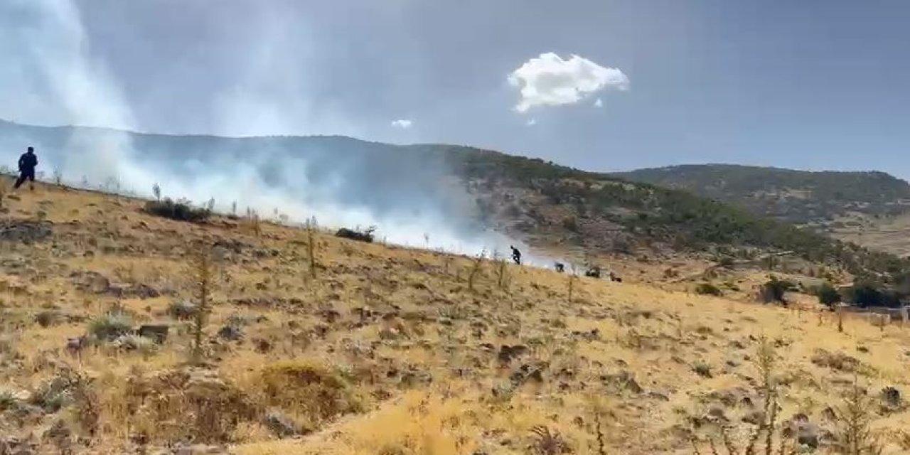 Konya’da çocukların yaktığı ateş az kalsın ormanı kül ediyordu