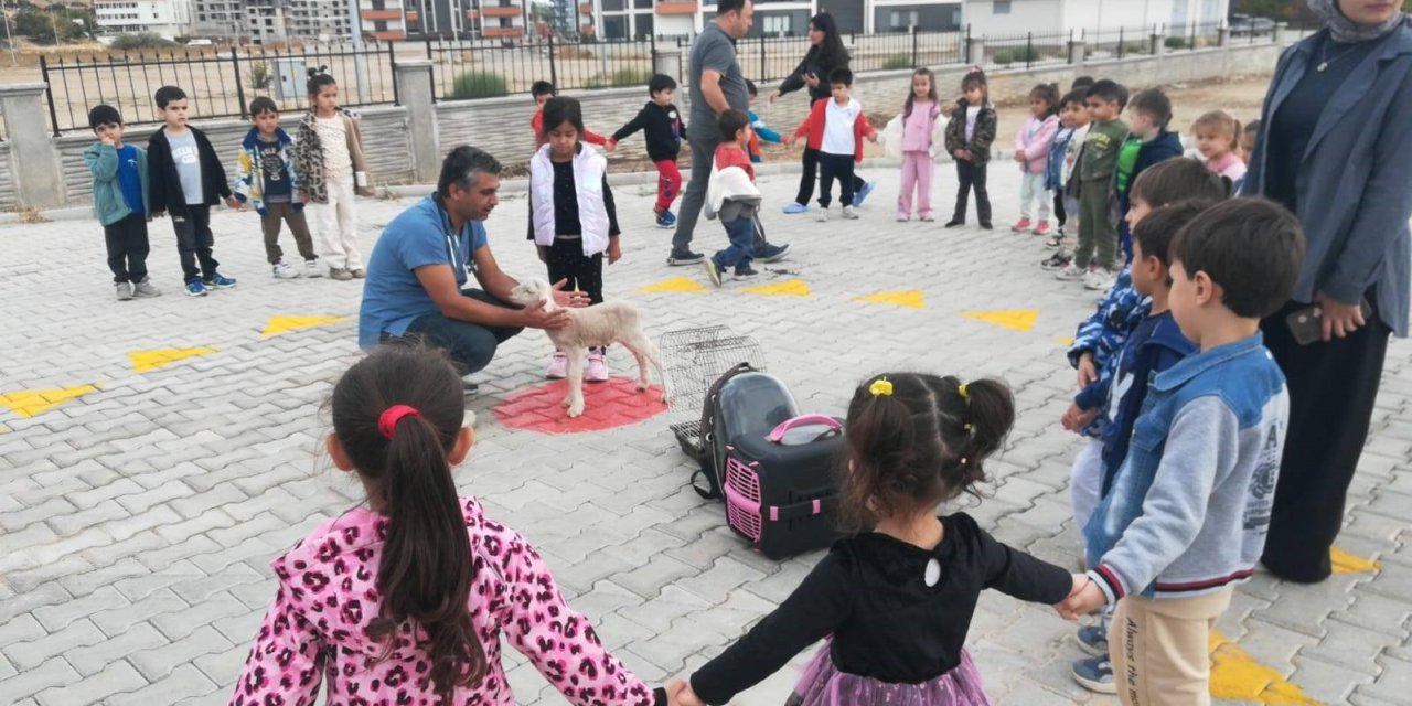 Konya'lı miniklere hayvan sevgisi aşılandı