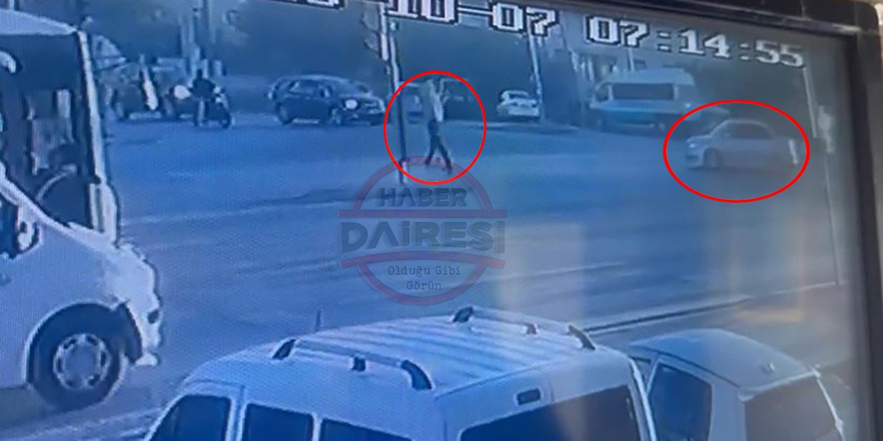 Konya’da göz göre göre gelen kaza kamerada