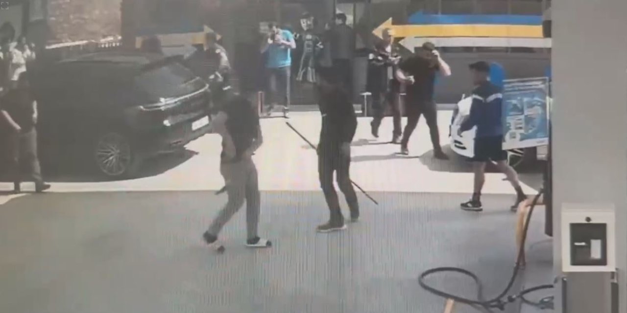 Konya’da akaryakıt istasyonundaki dehşet anları kamerada