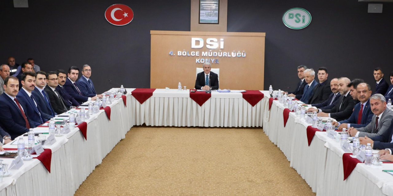 Konya’da yağışlar öncesi kritik taşkın toplantısı yapıldı