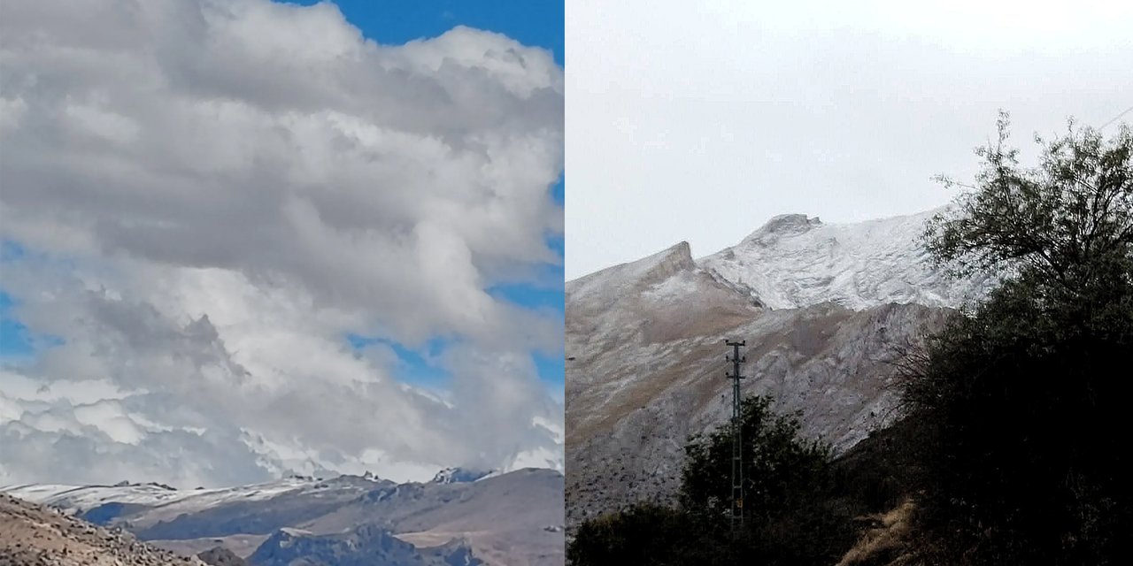 Konya’da kış yüzünü gösterdi! Mevsimin ilk karı düştü