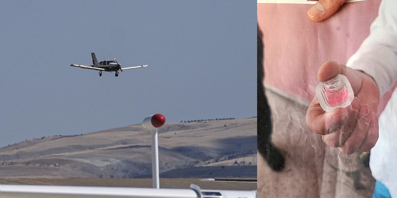 Havadan ilçeye bırakıldı, gören vatandaşlar büyük panik yaşadı