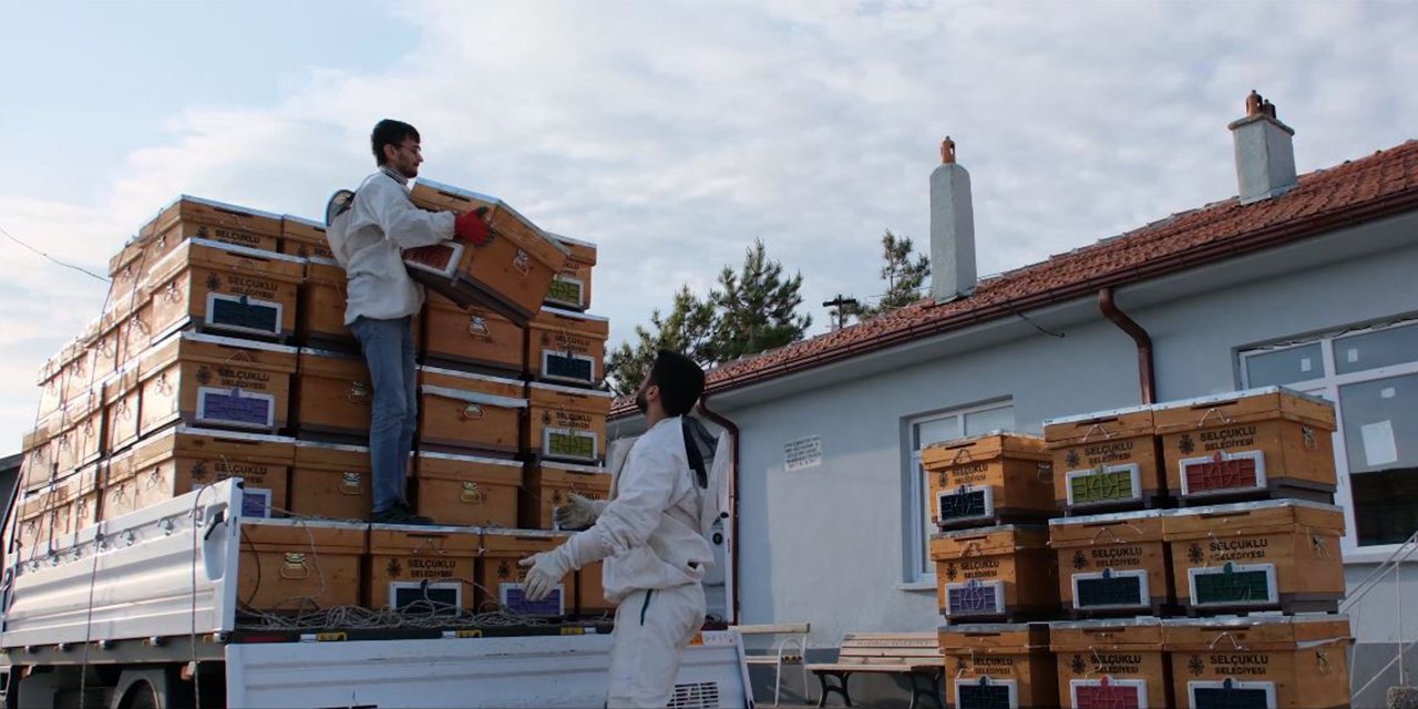 Selçuklu’dan üreticiye arılı kovan desteği