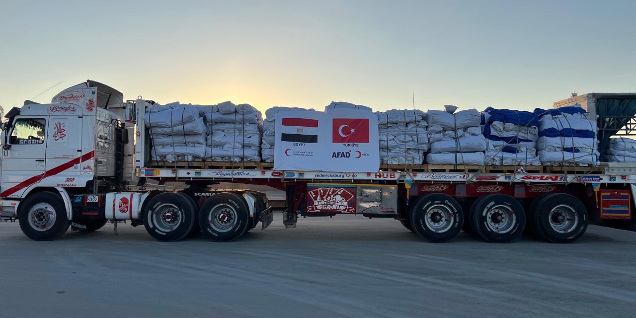 AFAD'dan Gazze’ye bugün 20 TIR’lık insani yardım sevkiyatı yapılacak