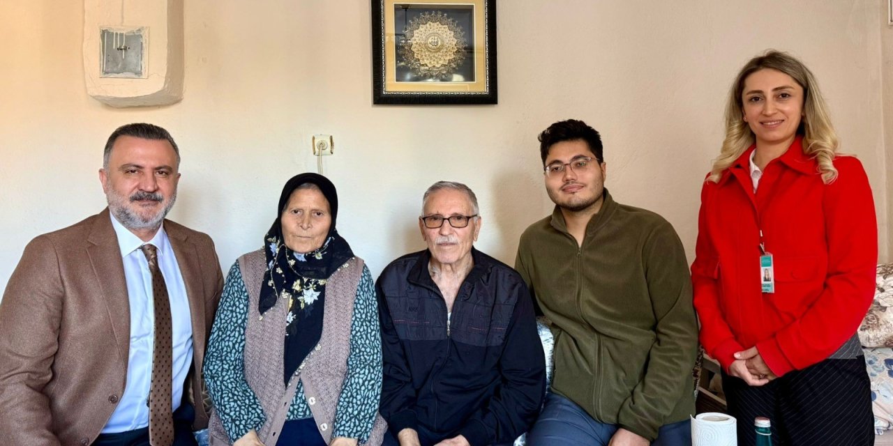 Konya'da evde sağlık ekibinden hastalara şefkat eli