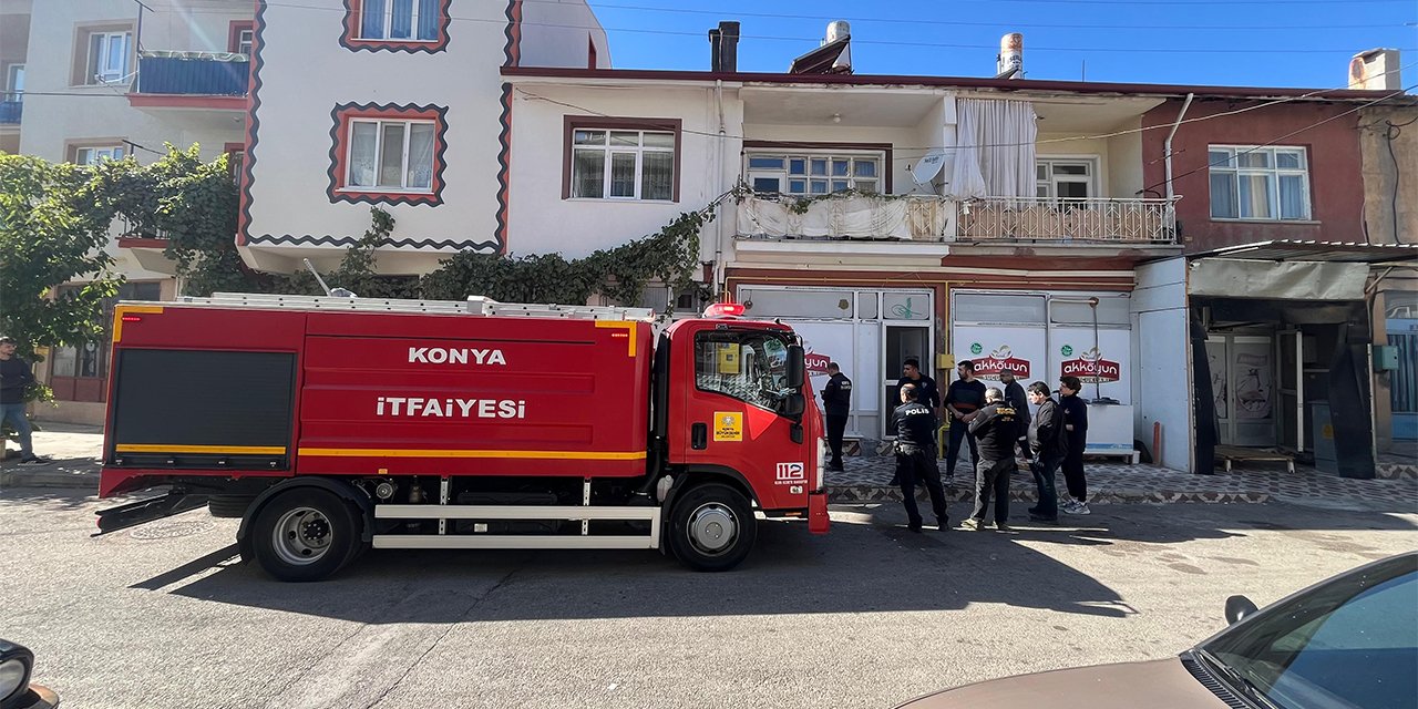 Konya’da bir iş yerinde yangın çıktı