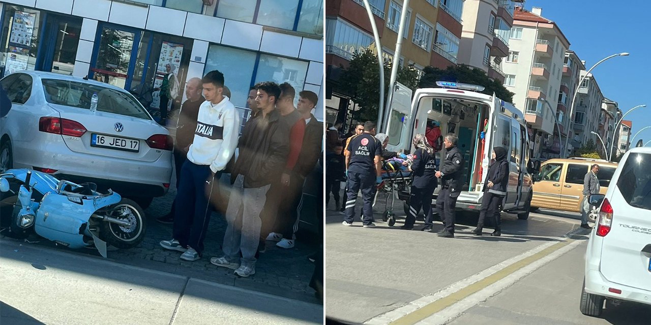 Konya’da otomobil ile motosiklet çarpıştı! 1 yaralı var