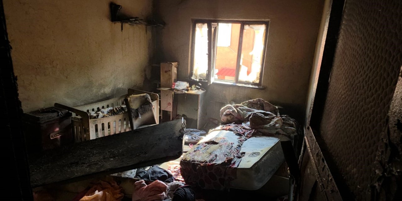 Annenin cesareti çocuklarını alevlerden korudu