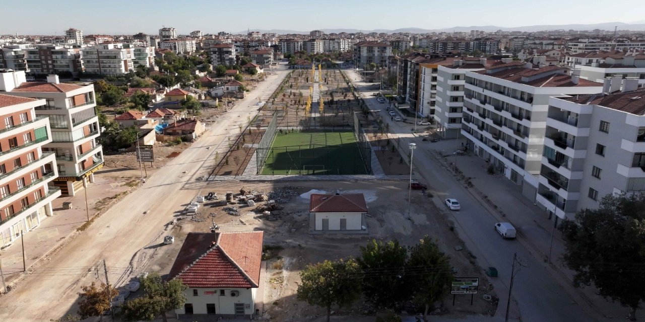 Konya'da kentsel dönüşümün içinde yeşil nefes