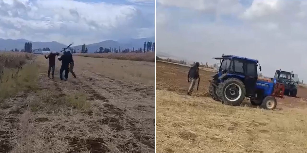 O anlar kamerada! Kızının gözü önünde sopayla dövdüler