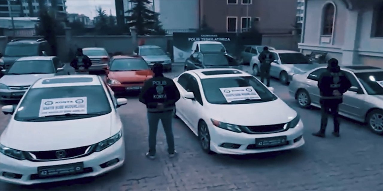 Konya dahil 10 ilde change araç şebekelerine operasyon