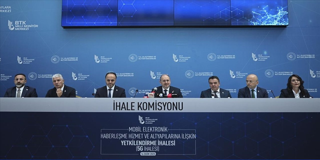 5G ihalesinde en yüksek tekliflerin toplam tutarı 3 milyar 534 milyon dolar oldu