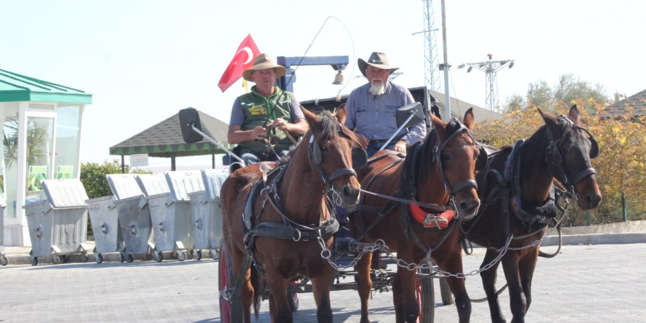 Faytonlu Alman barış yolcuları Konya’da