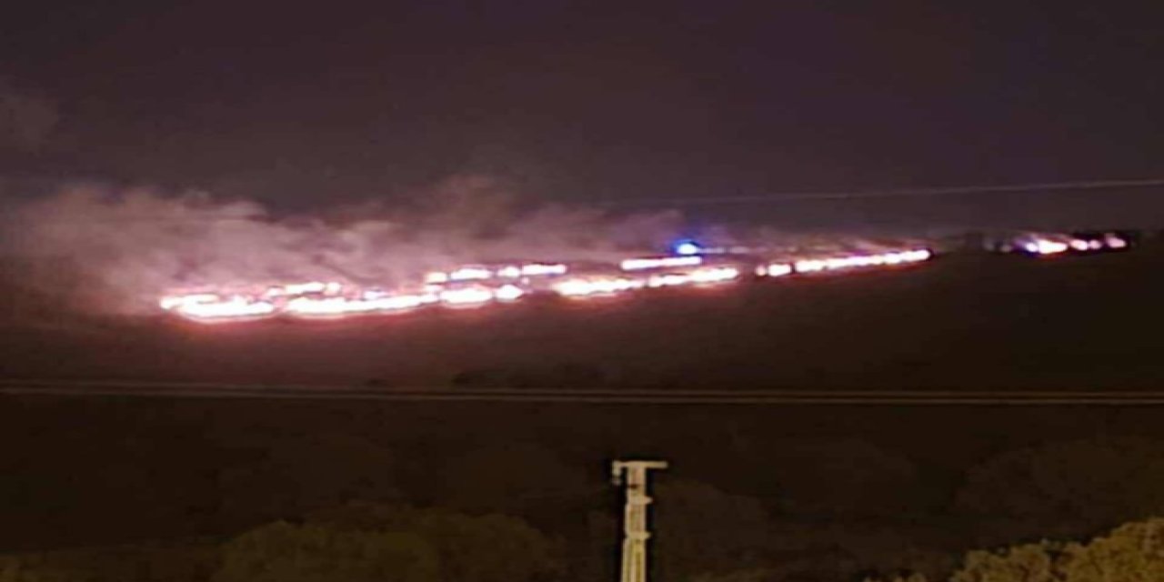 Konya’da yangın paniği! Ormana sıçramaması için çaba harcadılar