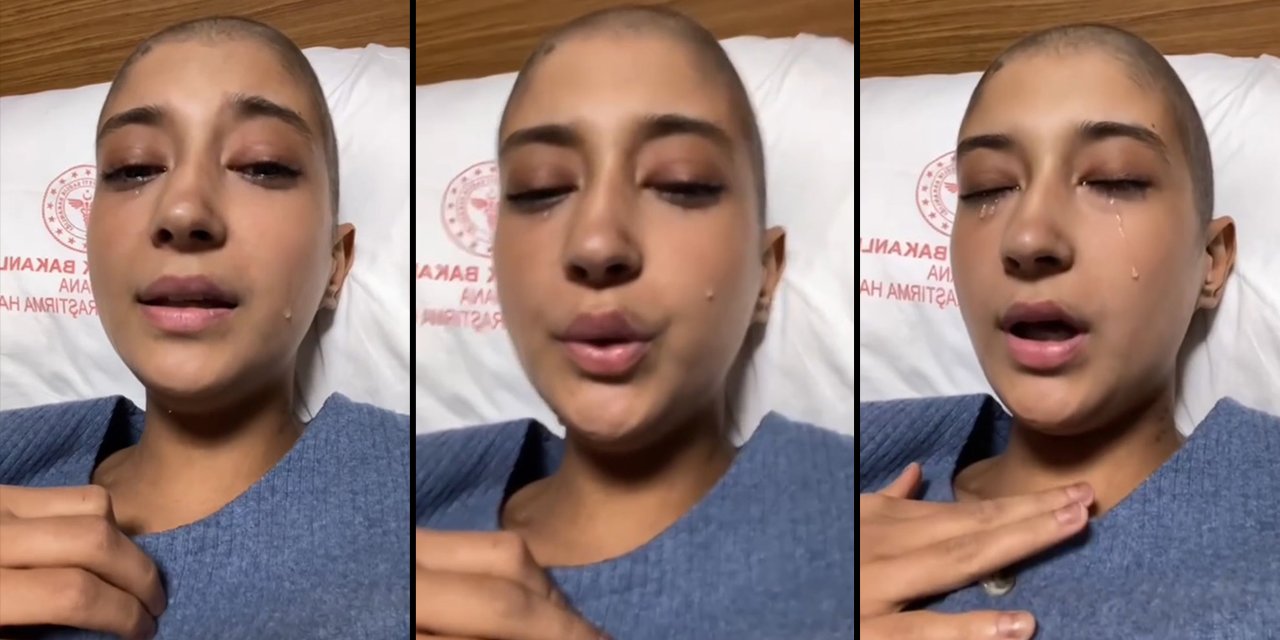 Lösemi hastası genç kızın yürek burkan vedası! Ailesine böyle veda etti