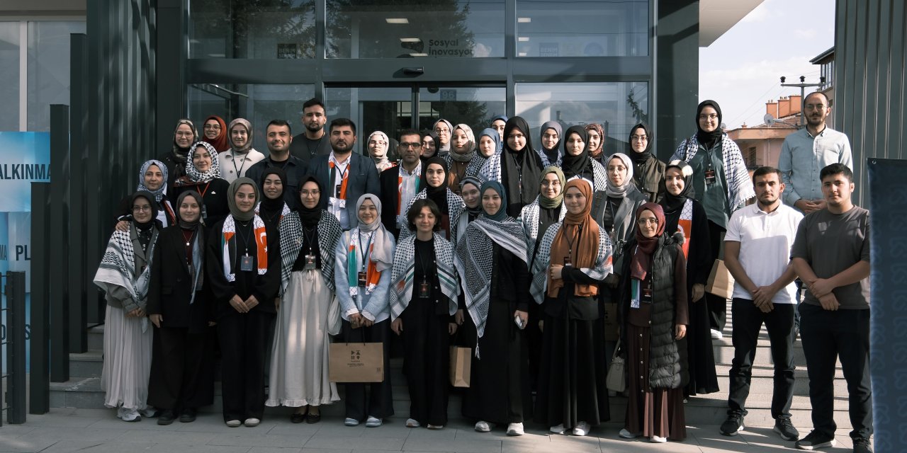 Konya’nın gençleri Filistin’e ses veriyor