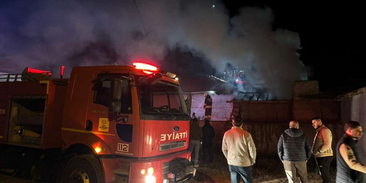 Konya’da müstakil evde korkutan yangın