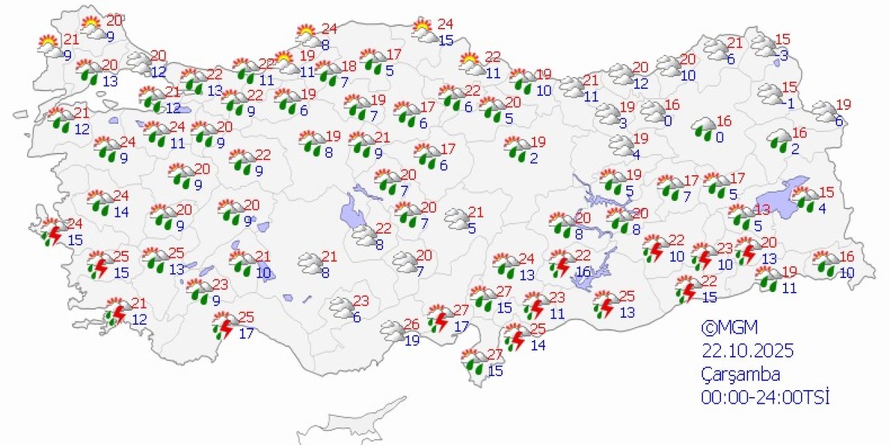 Yağış haritasında Konya Ovası detayı gündem oldu