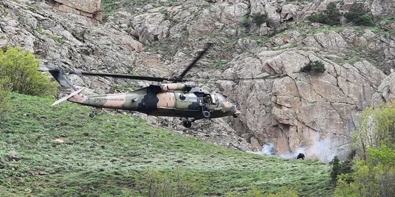 Konya'dan kalkan helikopter 2 mühendisin imdadına yetişti