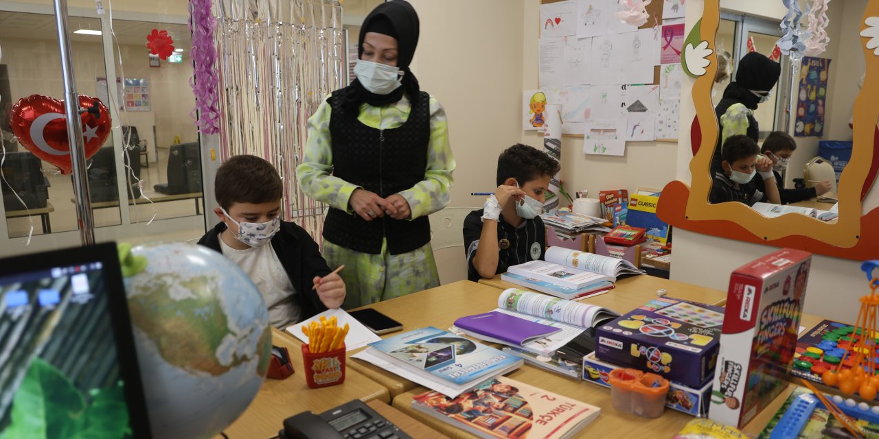 Konya’da hastane sınıfında bir kahraman