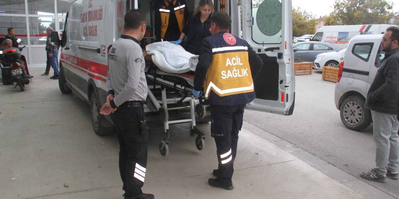 Konya’da inşaat işçisi 2,5 metre yükseklikten düştü