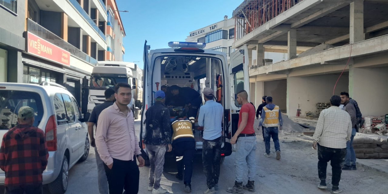 Konya’da 20 yaşındaki işçi, inşaattan düştü
