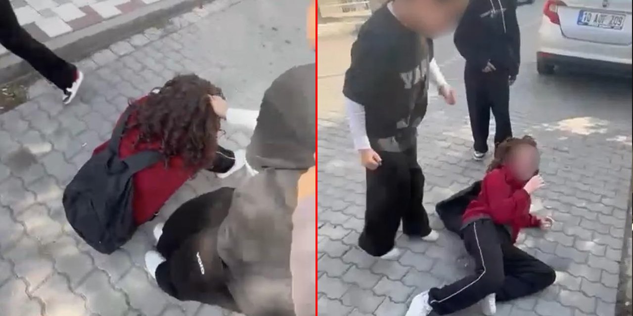 Sosyal medyayı sallayan görüntü! Akran zorbalığı dehşeti kamerada