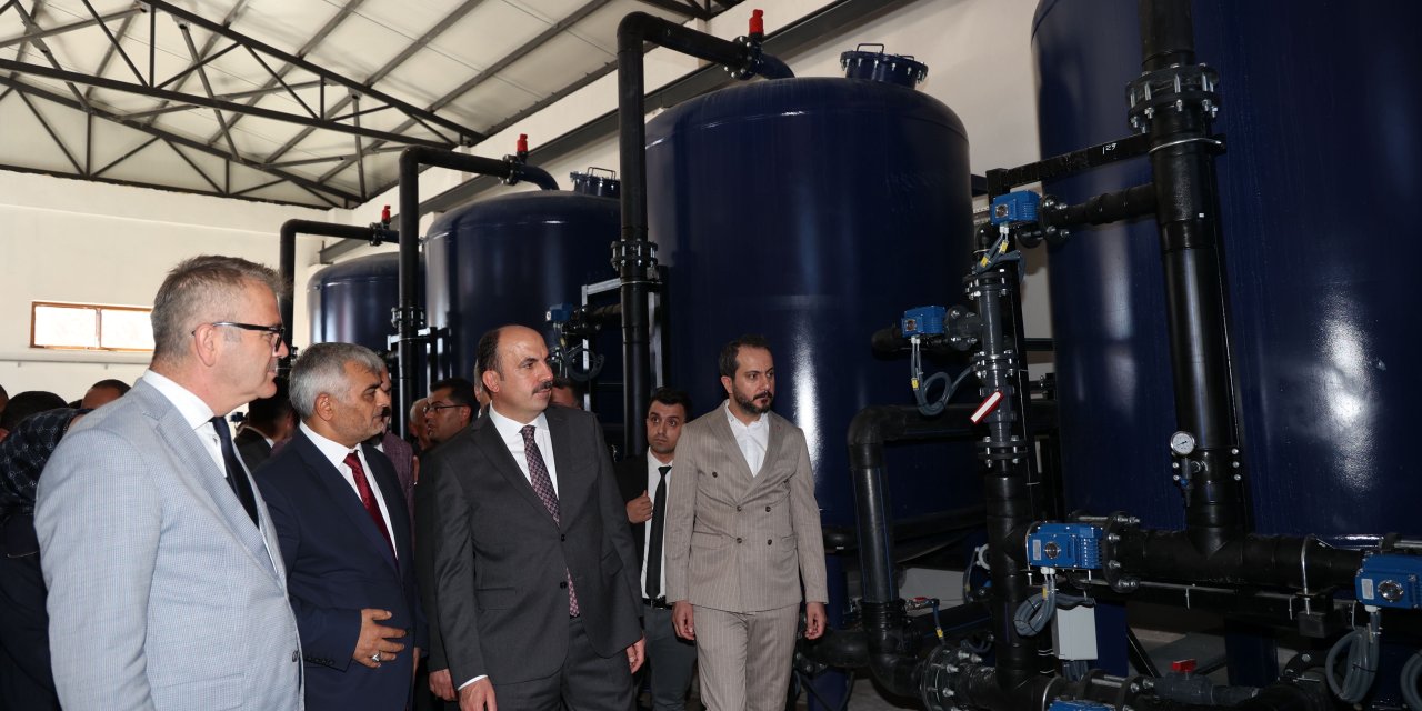 Konya’nın suyu sert ilçesine yumuşatma tesisi açıldı