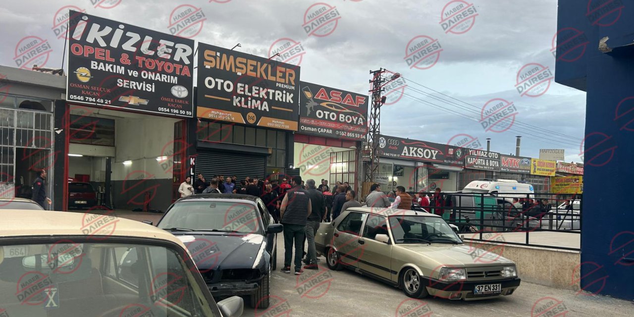 Konya'da tamirhanede silahlı saldırı! Çok sayıda yaralı var