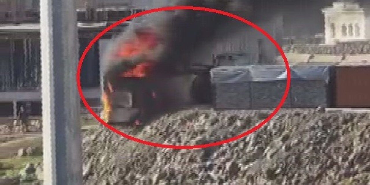 Can ve mal kaybı olmasın diye konteyneri aşağıya yuvarladı